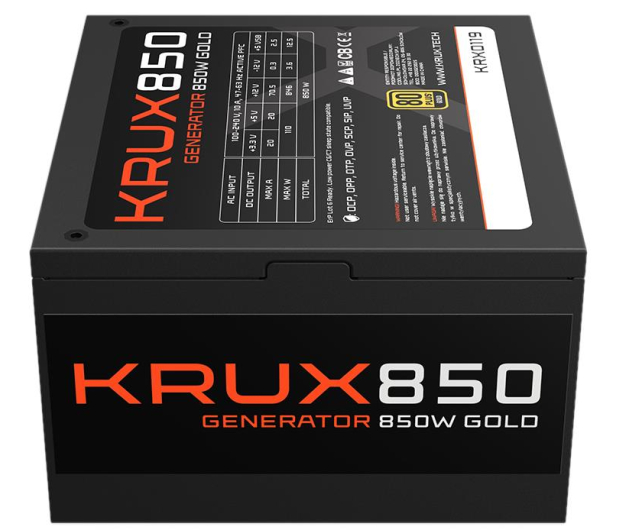 KRUX Generator 850W 80 Plus Gold - 1042960 - zdjęcie 3